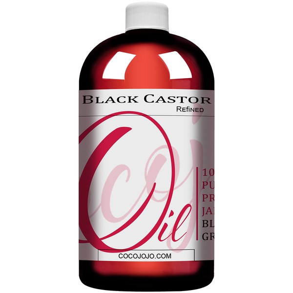Cocojojo Cold Pressed Organic Jamaican Black Castor Oil, 36 oz