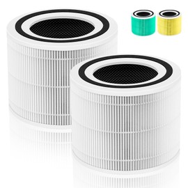 Pulluty 240 True HEPA Replacement Filter 14 for Puro 240 Air Purifier,3-in-1 High-Efficiency HP-14 with Activated Carbon Filter,2 Pack,White