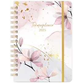 2025 Diary - Calendar 2025 from January 2025 to December 2025, Weekly Planner A5 with Inner Pocket, Elastic Closure, Calendar 2025 Book Calendar, 6.1 x 8.5 inches