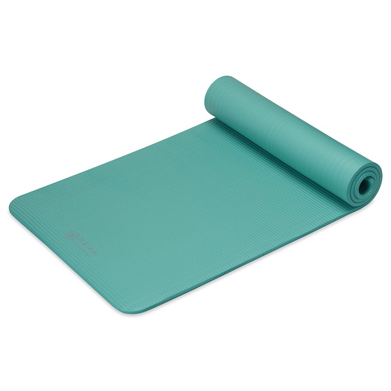 Gaiam Essentials Thick Yoga Mat Fitness & Exercise Mat With