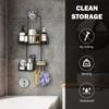 Epicano Shower Caddy Hanging, Anti-Swing Over Head Shower Caddy Rustproof