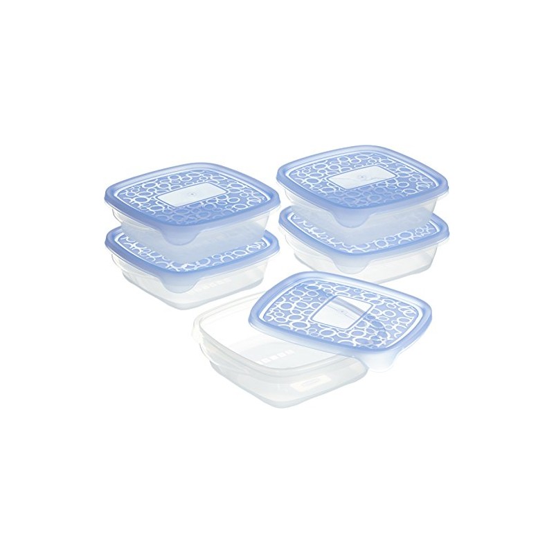 Curver 00469-862-00 Take-Away food storage container, Set of 5, 0.6