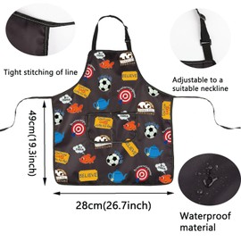 TOBGBE Ted Coach Gifts Drama Sport TV Show Merchandise Apron Adjustable With Pockets Funny Goldfish Believe Gift (Believe Apron CA)