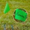 Zozen 100Pack Green Marking Flags, Writable/15x4x5 Inch, Yard Flags for