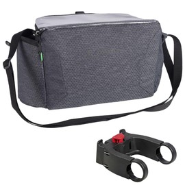 VAUDE eBox Handlebar Bag, Bicycle Bag, Shoulder Bag, with KlickFix Holder, Melange