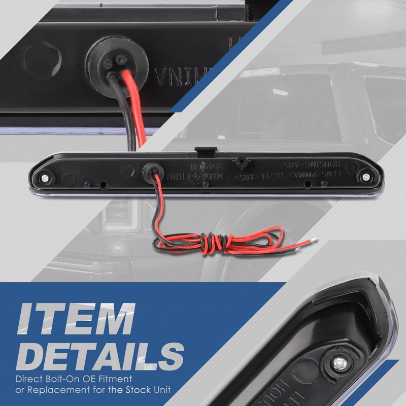 Auto Dynasty LED 3rd Third Brake Light Compatible with 2013-2016