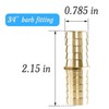 MSAEIQUN Brass Hose Barb Fitting 3/4" Barb Splicer Mender with