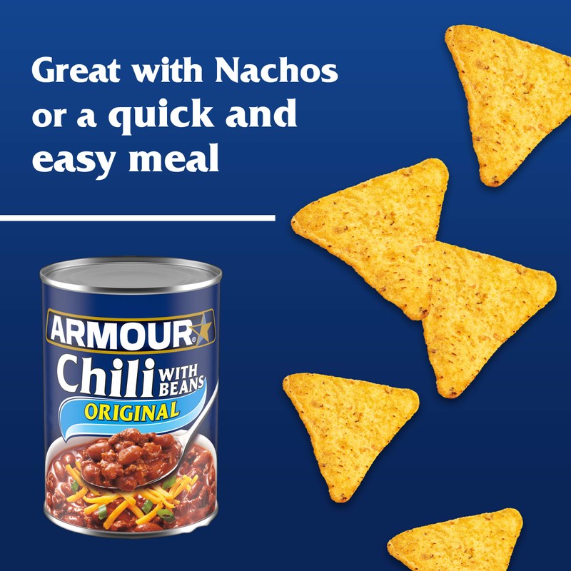 Armour Star Chili with Beans, Canned Food, 12 - 14