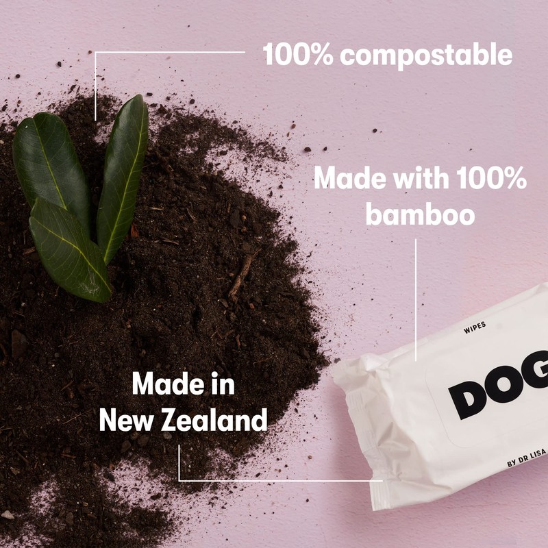 DOG by Dr. Lisa - Dog Wipes - Plant-Based, Natural