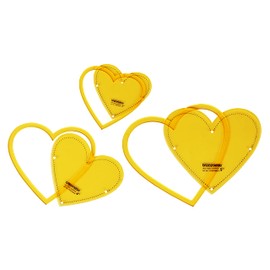 Traceease Heart Quilting Template Stencils Set of 3, 3"/4"/5" inches DIY Sewing Quilt Patchwork templates for Quilting