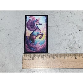 CUSTOM MADE Embroidered Unicorn Picture Patch Iron On and/or Sew On