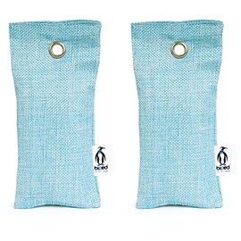 biped FRESH! Shoe Cushion with Bamboo Activated Carbon Against Foot Odour - Natural Shoe Dryer - Odour Remover for Unpleasantly Smelling Shoes and Sports Bags z2811 (Pack of 2, Blue)