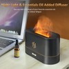 PLUWEL Flame Diffuser Humidifier-Auto Off 180ml Essential Oil Diffuser-2 Modes
