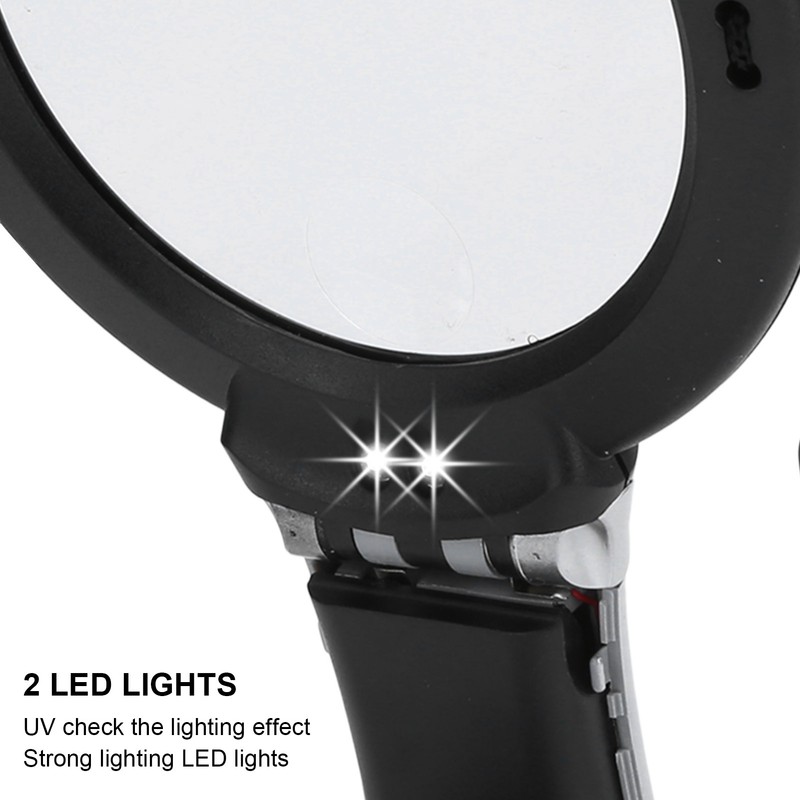 26X Dual LED Reading Magnifier Handheld Neck Wearing MultiFunction Table
