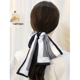 Dailyacc Hair Scarf for Women Fashion Silky Satin Headscarf Wrap Breathable Lightweight Neck Scarves For Handbag -20I