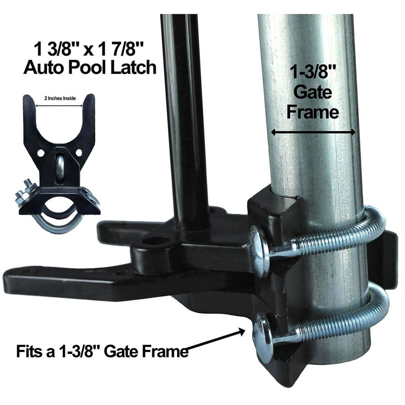 Pool GATE Latch: Child Safety Pool Latch - Push Style