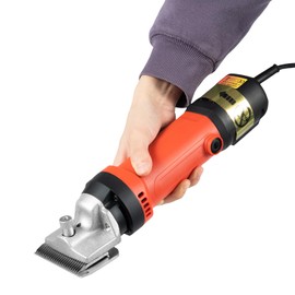 FFanhia Electric Horse Clipper 350W Heavy Duty Sheep Clipper Electric Animal Grooming Clipper for Shaving Thick Hair in Sheep, Goats and Pet Livestock w/Carrying Case