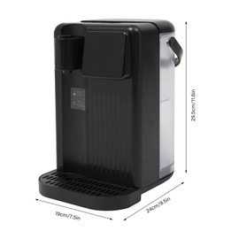 Instant Hot Water Dispenser Portable Desktop Hot Water Filter Dispenser Modern Countertop Water Filter System with 0.79 Gallon Water Tank and Handle for Home Office 3 Seconds Instant Heating, Black