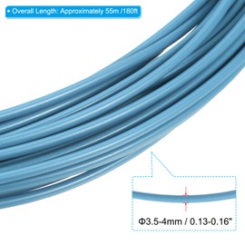 PATIKIL Wicker Repair Kit, Round Synthetic Fix Kit Vinyl Plastic Rattan Replacement for Garden Furniture Rattan Chair Sofa Couch Basket 1.1 LB, Blue