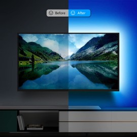 inShareplus LED TV Backlight kit with Remote, 3.3ft Suitable for 24-40 inch TV PC Monitor -16 Colors 4 Dynamic Lighting Effects,Bias lighting for HDTV, Home Movie Decor