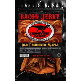Carnivore Candy Bacon Jerkey Old Fashioned Maple 2 Oz 1 Pk