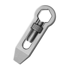 Mini Pry Bar, EDC Crowbar Pry Bar, TC4 Titanium Pocket Crowbar, Key Chain Multitool Tool for Outdoor Camping, Jungle Adventure, Hunting