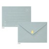 Le-MY12B Maruay Miffy Letter Set with Case, Blue, 8 Stationery,