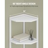 Hzuaneri Corner Shelf Stand, Corner Bookshelf, Storage Standing Shelf Unit