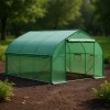 Walk-In High Tunnel Greenhouse with PVC and Metal Frame 11.5