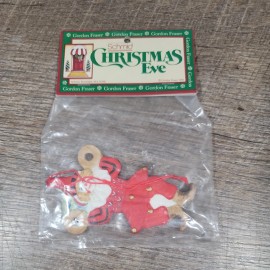 Schmid VTG SCHMID Ceramic CLOWN Christmas Ornament GORDON FRASER 1985