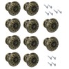 Bitray 10PCS Mini Metal Jewelry Box Knobs Vintage Bronze Chest