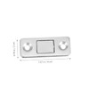 LALAFINA Door Catcher Cupboard 4pcs Stopper Invisible l Shape Wardrobe