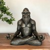 Top Brass 6” Bigfoot Yoga Statue Sasquatch Lotus Pose Meditation