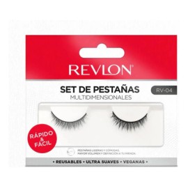 👁️✨ Revlon Pestañas Postizas – 1 Par, Modelo 4, Color Negro (2 mm) 💄🌸