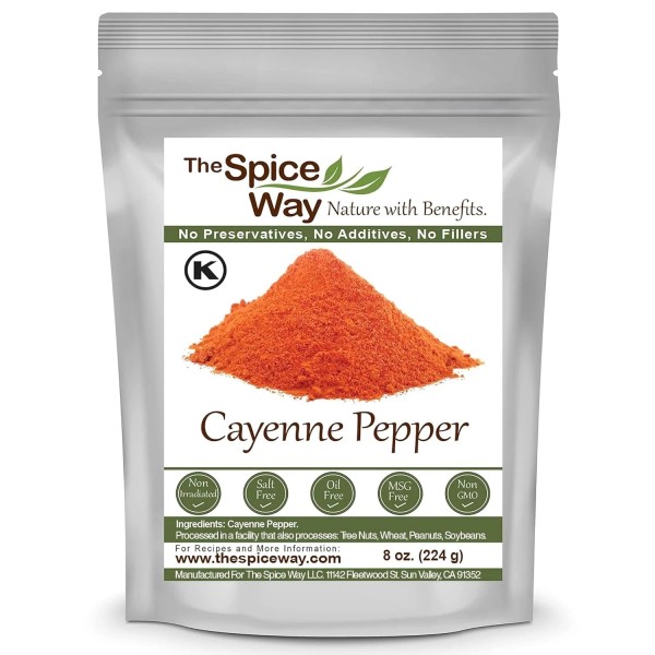 Branded Cayenne Pepper from Ground Red Chili Peppers 8oz US