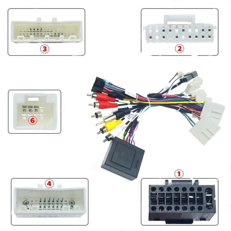16pin Car Stereo Radio Power Retrofit Wiring Harness Cable Adapter