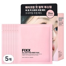 So Natural Powder for Room All Day Pad Prep Fixer 10ml, 5 Packs, 10 Sheets / 쏘내추럴 파우더포룸 올 데이 패드 프렙 픽서 10ml, 5개, 10매입