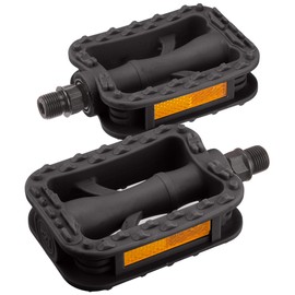 Bridgestone Bicycle Pedal with Resin Reflector Black VP-308.A P4376 F460169BLC
