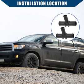 Hihaha No.87248-60460 Heater Hose Tee for Toyota Land Cruiser 1992-2007 / Heater Hose Connector/Durable / 1Set Black