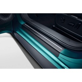 Volkswagen 10A071310ZMD Door Sill Protector Decorative Stripes Black/Silver