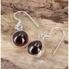 GURU SHOP Silver Earrings Indian Earrings Round Silver Earring Black,