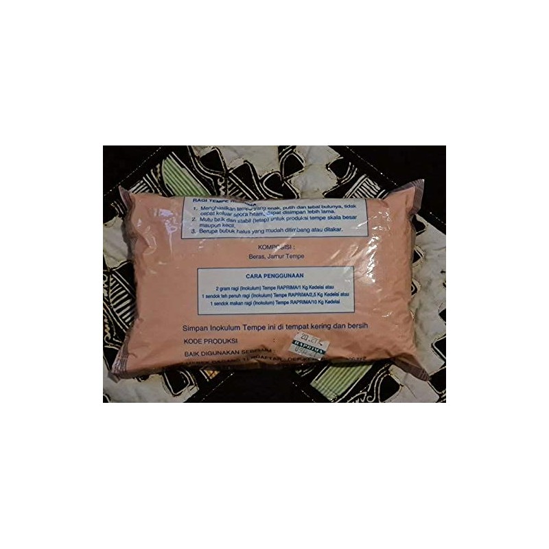 Tempeh Starter/Live Culture/Ragi Tempe/Inokulum-Non GMO-Halal 500 Gram