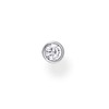 Thomas Sabo Single Stud Earrings White Stone 925 Sterling Silver