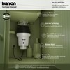 Karran 1/2 HP Continuous Feed Garbage Disposal for Kitchen Sinks