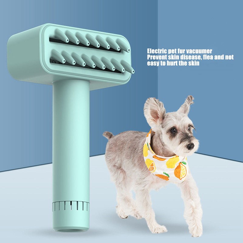 Electric Pet Grooming Brush USB Wireless Charging 3 Speeds Adjustable