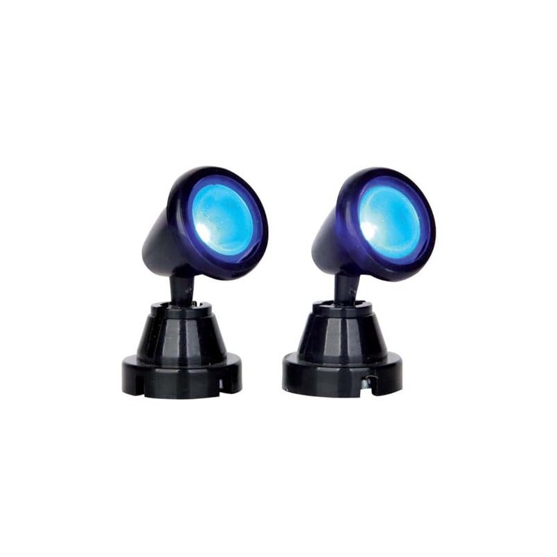 LEMAX - Round Spot Light Blue 54945 LED Scheinwerfer Weihnachtsdorf