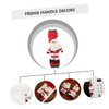 KOMBIUDA Set of 2 Christmas Fridge Handle Covers Xmas Fridge