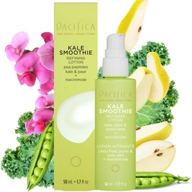 Pacifica Beauty Kale Smoothie Refining Lotion Face Moisturizer Serum Assists Redness, Pores, Textures, Tone Supergreens, Kale, Aloe, Niacinamide, Green Pea, Vitamin C + E Hydration, Vegan