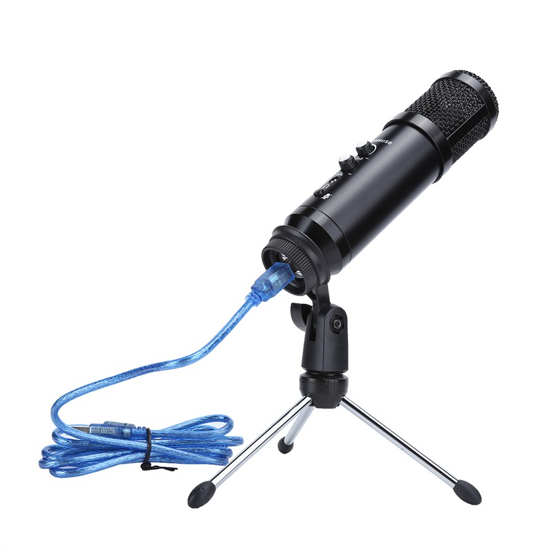 Professional Capacitance USB Microphone Recording Mini Portable MIC Set Plug