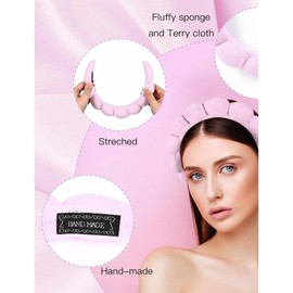 Skin - care headbands for spa and face - washing, soft face - washing hair bands for makeup, skin - care and face - washing headbands for women's makeup hair bands, plus 2 wristbands